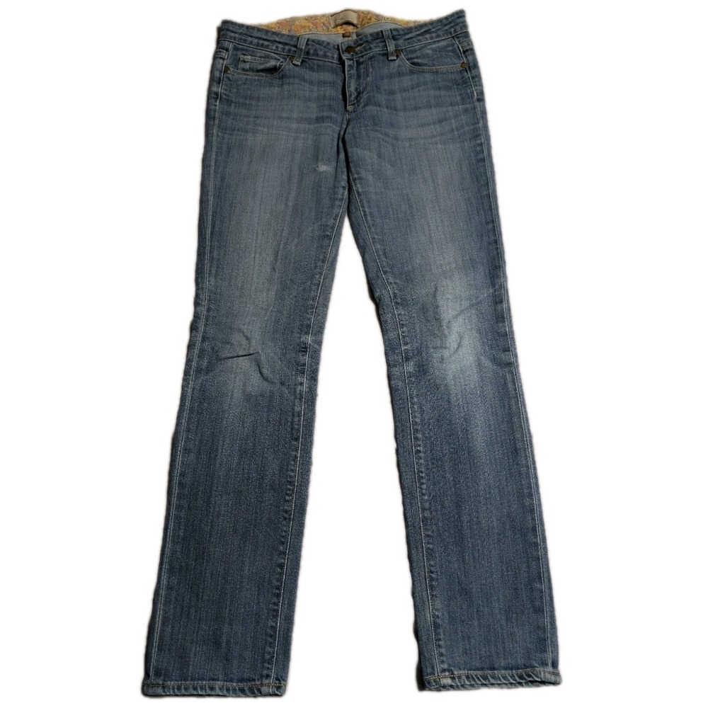 Paige Jimmy Jimmy Jeans Womens 27 Blue Slim Straight Stretch Denim 30 Inseam